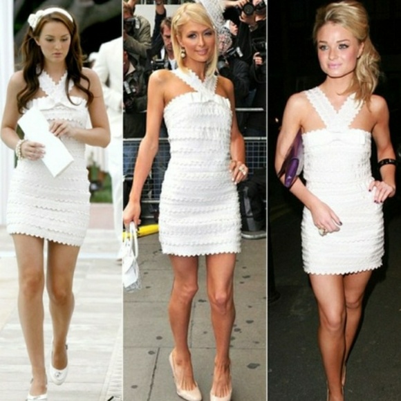 Marc Jacobs White Scalloped Dress 